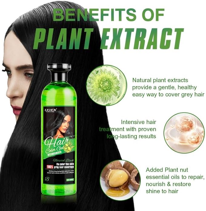 Lichen Professional Hair Color Gel Natural Black (Argan Oil)