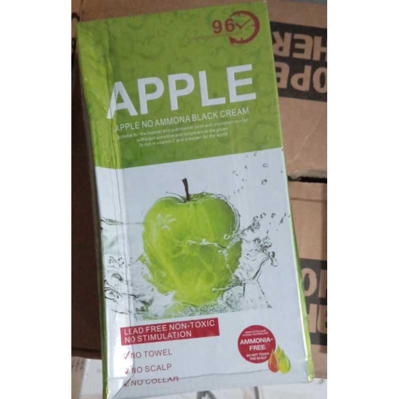Apple Hair Color Cream 96 Natural Black Ammonnia Free