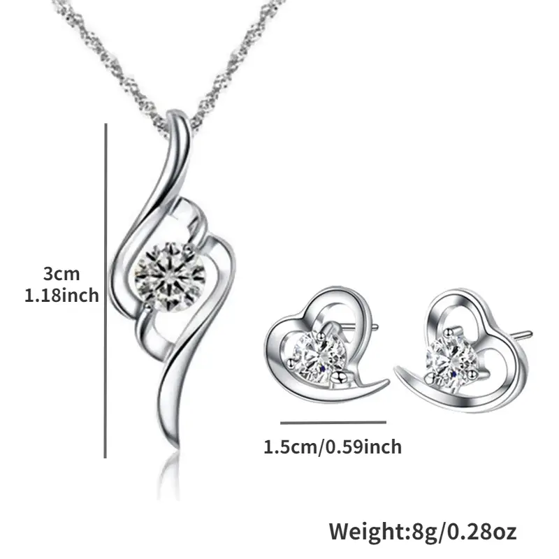 Fashion Creative Earrings and Necklace Set for Women, Unique Design Alloy Jewelry
