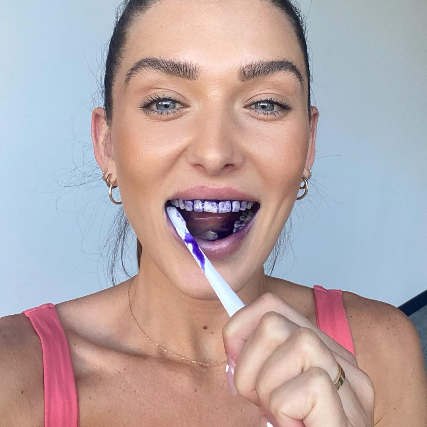 Hismile v34 Colour Corrector, Tooth Stain Concealer, Teeth Whitening Booster, Purple Toothpaste, Color Correcting Technology, V34, Tooth Colour Corrector